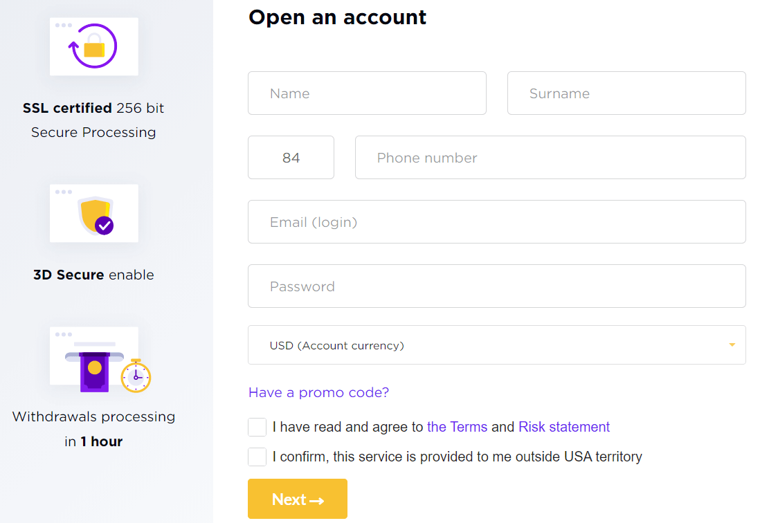 How to Open a Trading Account in IQcent
