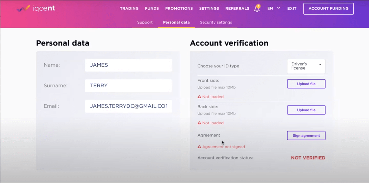 How to Register and Verify Account in IQcent
